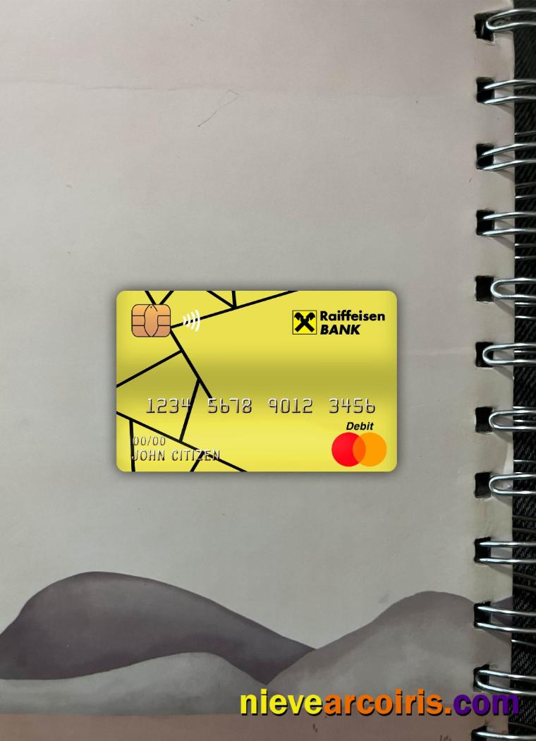 Croatia Raiffeisen bank master debit card photolook